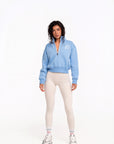 Jaze High-NEck Zip Sweater - Blue Edition