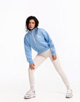 Jaze High-NEck Zip Sweater - Blue Edition