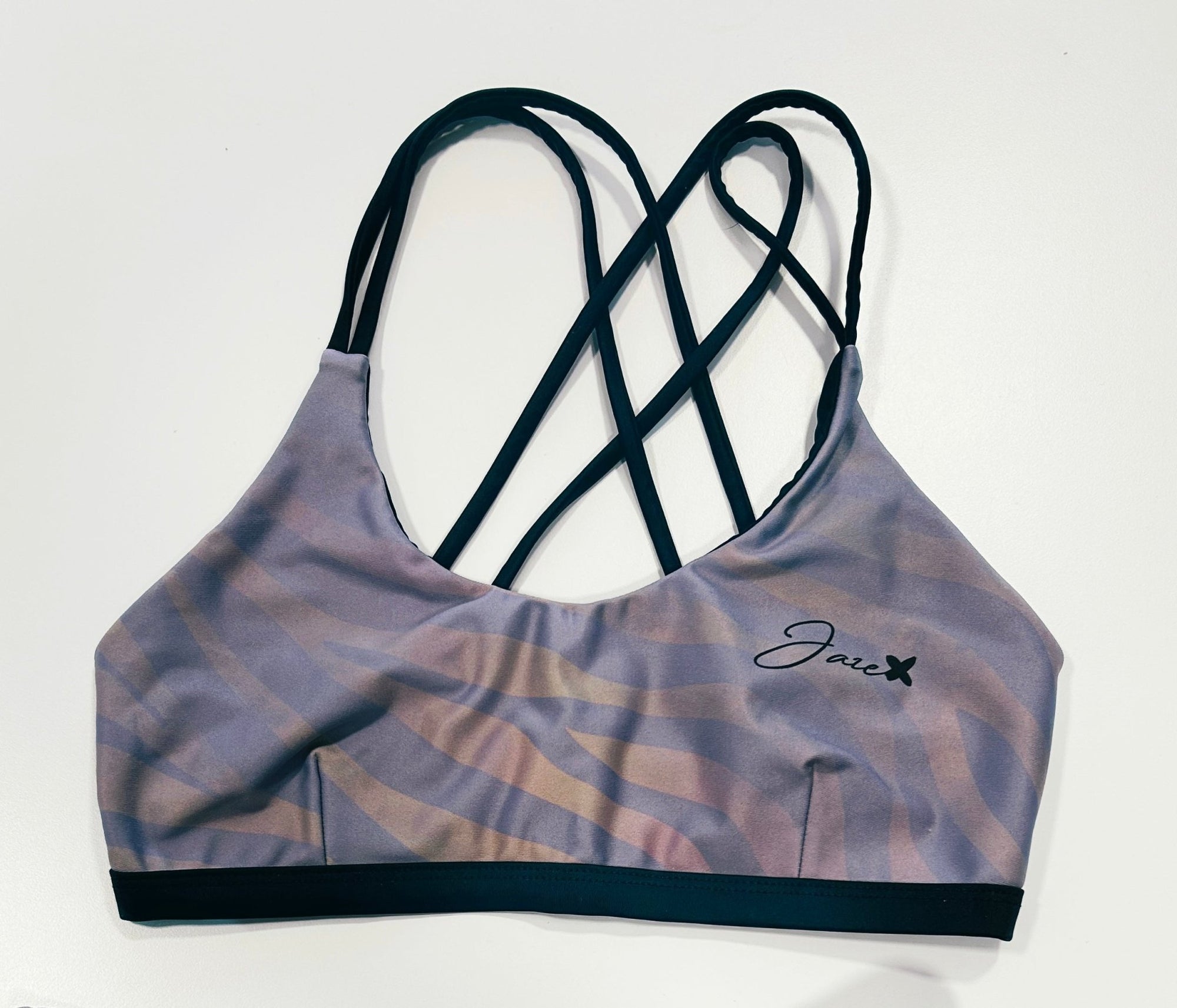 Zebra lila bikini is a stylish and contemporary bikini from Jaze Swim featuring a unique, hand-drawn design.