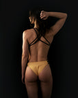 AMY - Einteiliger Badeanzug | Farbe: honiggelb