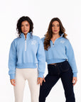 Jaze High-NEck Zip Sweater - Blue Edition