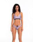 ZEBRA LILA - Slip Bikini