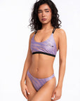 ZEBRA LILA - Slip Bikini