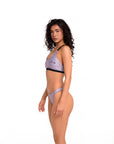 ZEBRA LILA - Slip Bikini