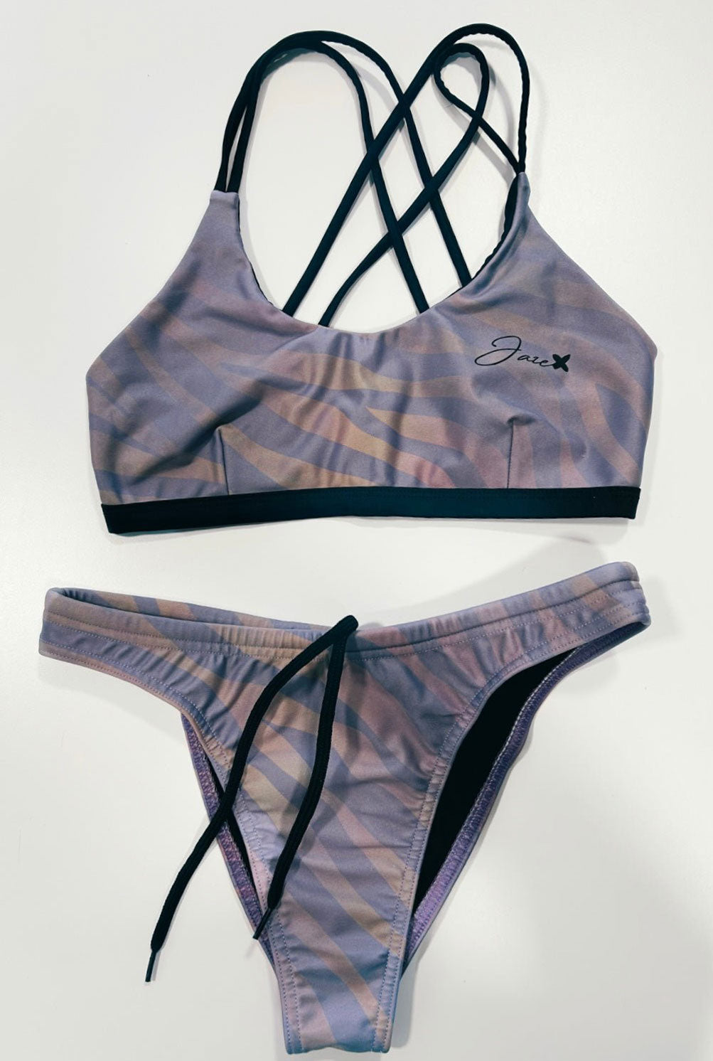 Jaze ZEBRA LILA - Bikini Top – Jaze Swim